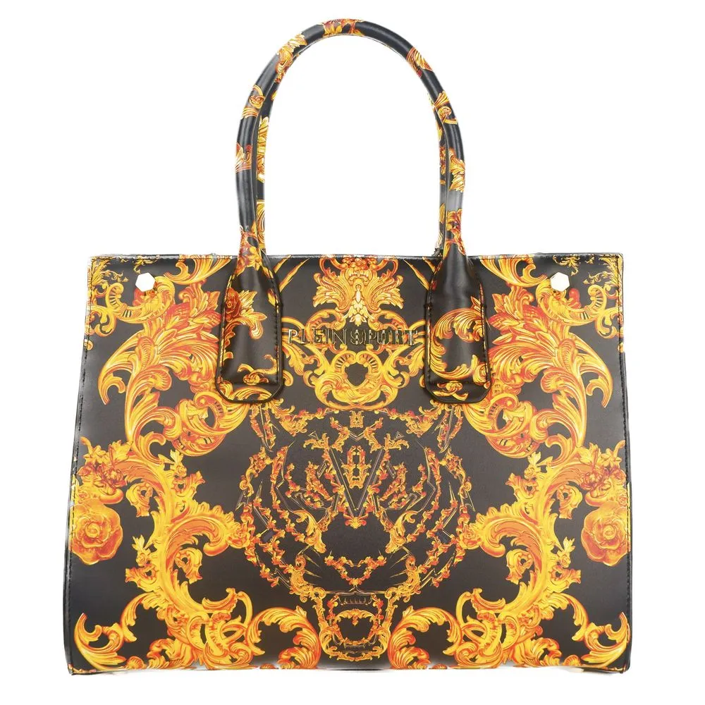 Plein Sport Women's Iconic Gold Detail Shopping Bag