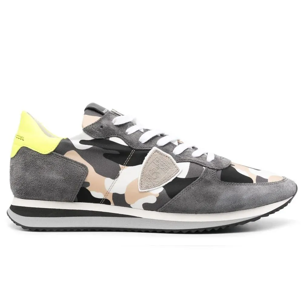 Philippe Model Men's Army Hue Suede Insert Sneakers