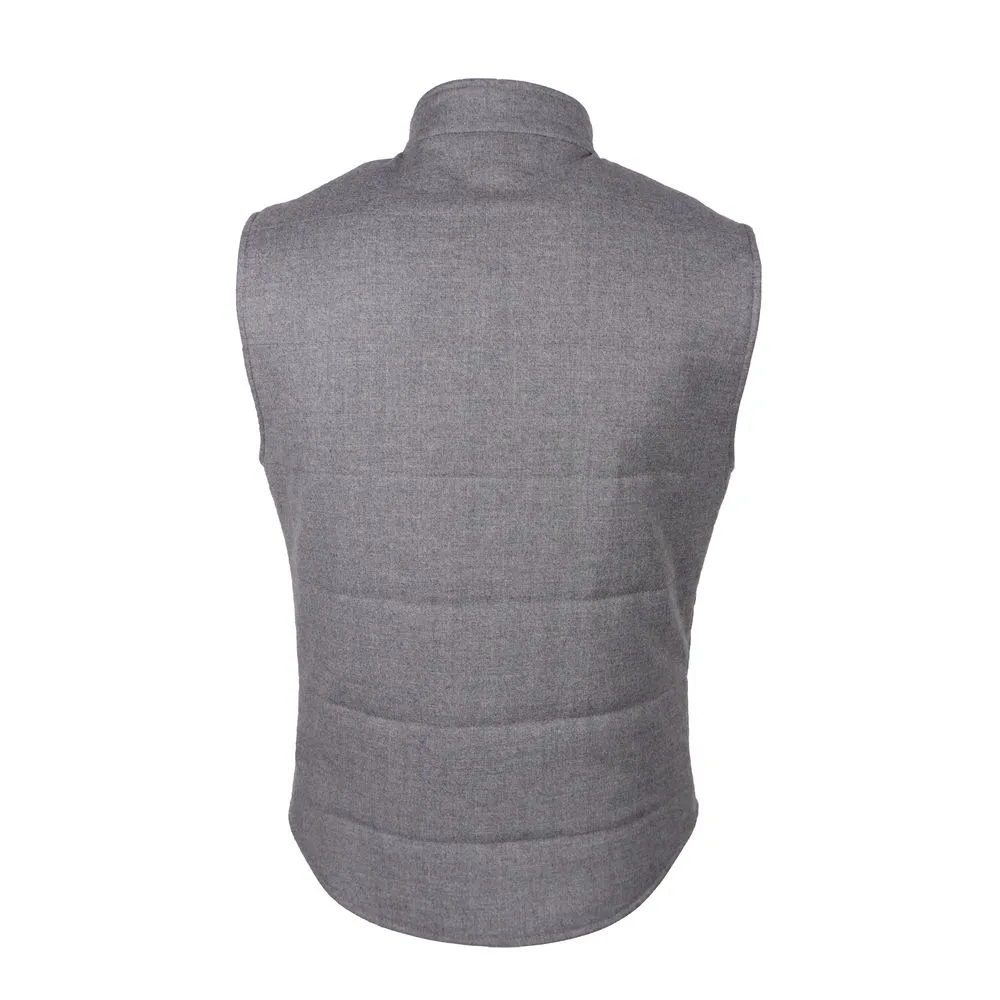 Made in Italy Men's Elegant Woven Wool-Cashmere Men's Vest