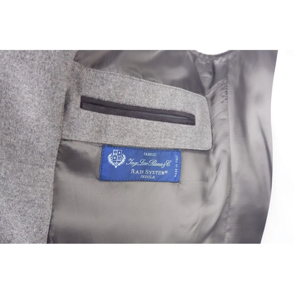 Made in Italy Men's Elegant Woven Wool-Cashmere Men's Vest