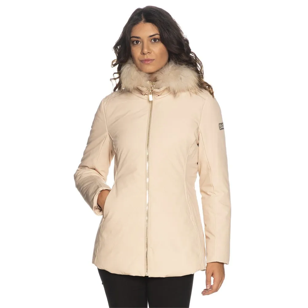 Yes Zee Women's Beige Polyamide Women's Jacket
