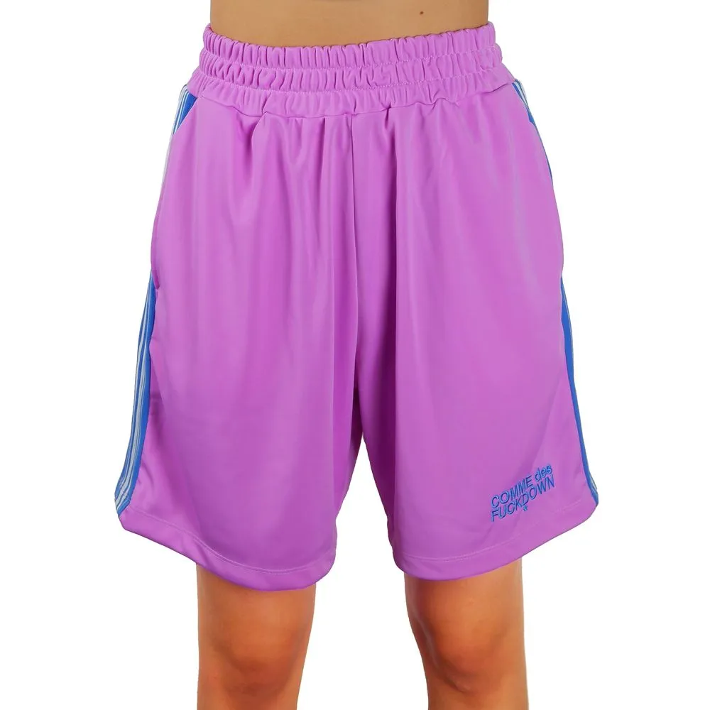 Comme Des Fuckdown Women's Chic Striped Bermuda Shorts with Embroidered Logo