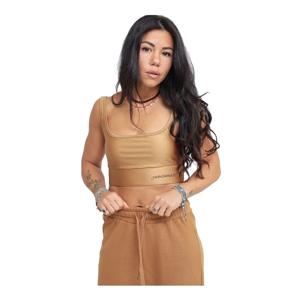 Hinnominate Women's Elegant Stretch Lycra Logo Top