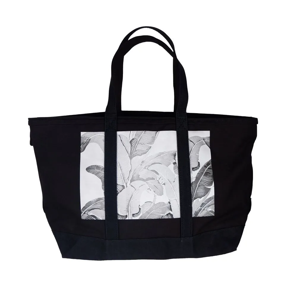 Palm Angels Women's Chic Black Cotton Shoulder Bag