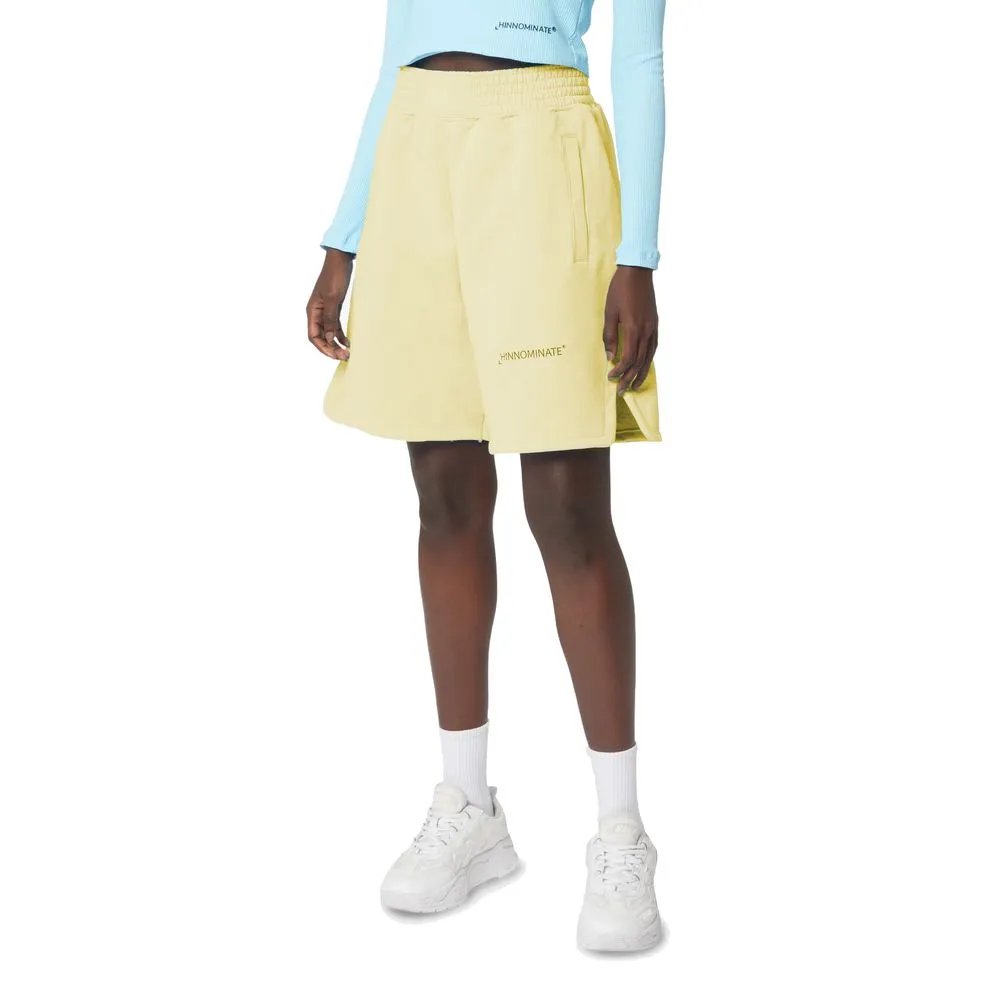 Hinnominate Women's Chic Summer Cotton Bermuda Shorts in Sunshine Yellow