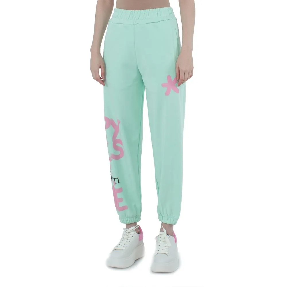 Comme Des Fuckdown Women's Chic Graphic Cotton Trousers for Modern Edge