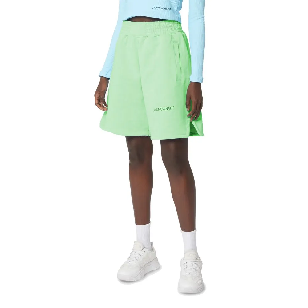 Hinnominate Women's Chic Green Cotton Bermuda Shorts with Logo