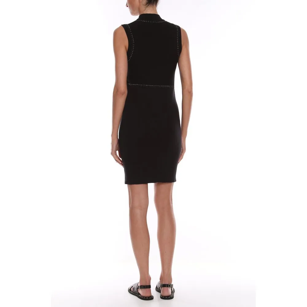 Love Moschino Women's Chic Beaded Sleeveless Cotton Dress