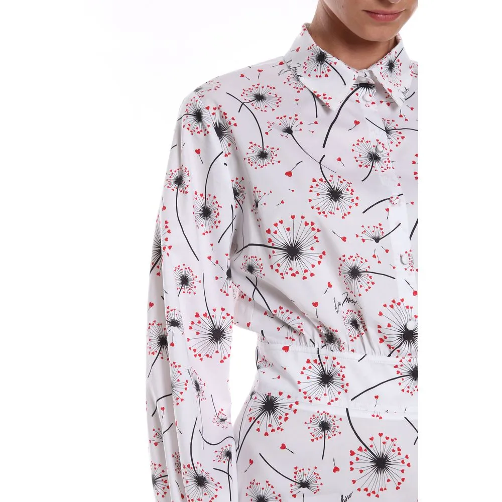 Love Moschino White Cotton Women Dress