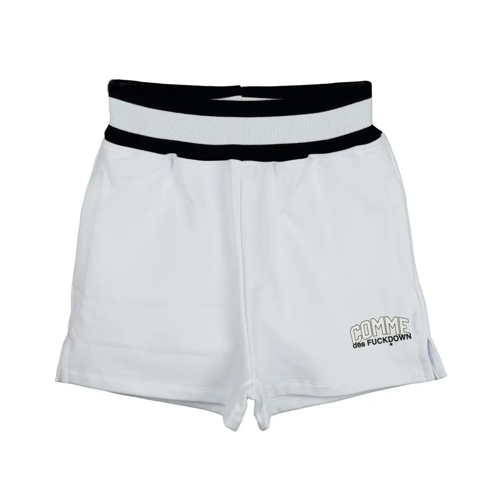 White Cotton Women's Short