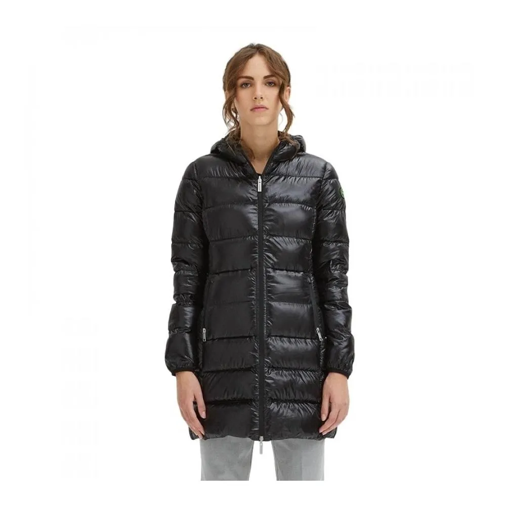 Centogrammi Women's Sleek Nylon Down Jacket with Hood