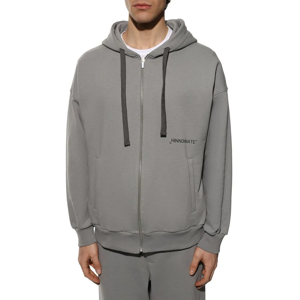 Hinnominate Men's Hinnominate Men's Signature Grey Hooded Sweatshirt