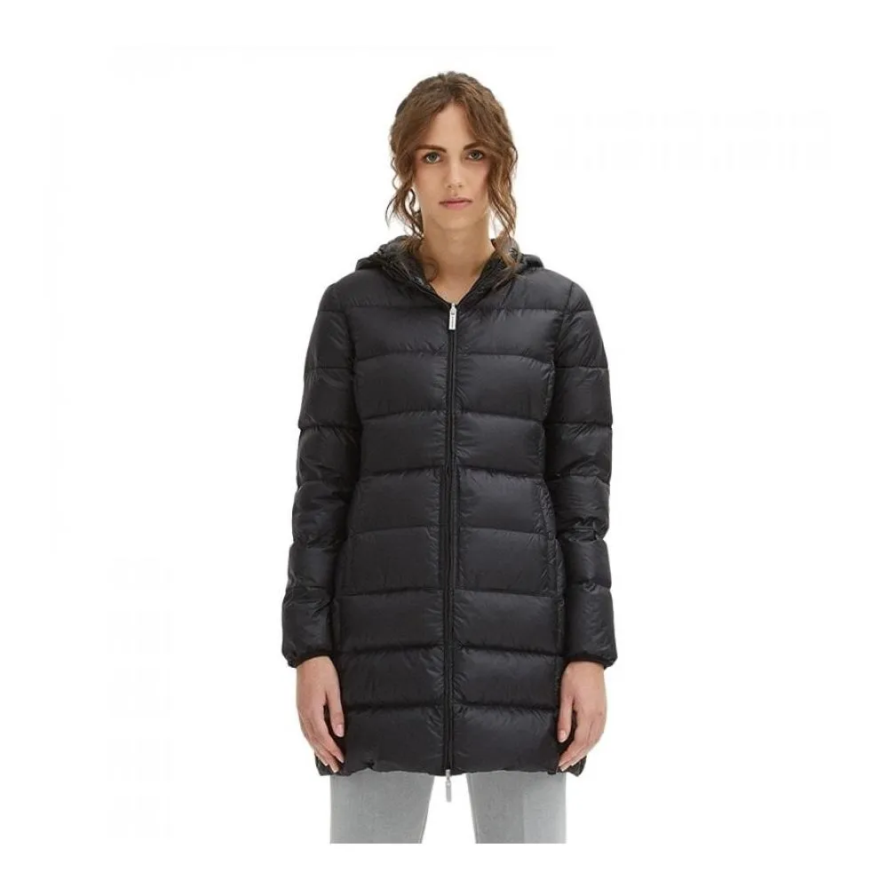 Centogrammi Women's Sleek Nylon Down Jacket with Hood