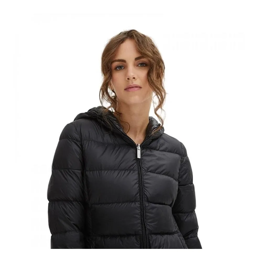 Centogrammi Women's Sleek Nylon Down Jacket with Hood