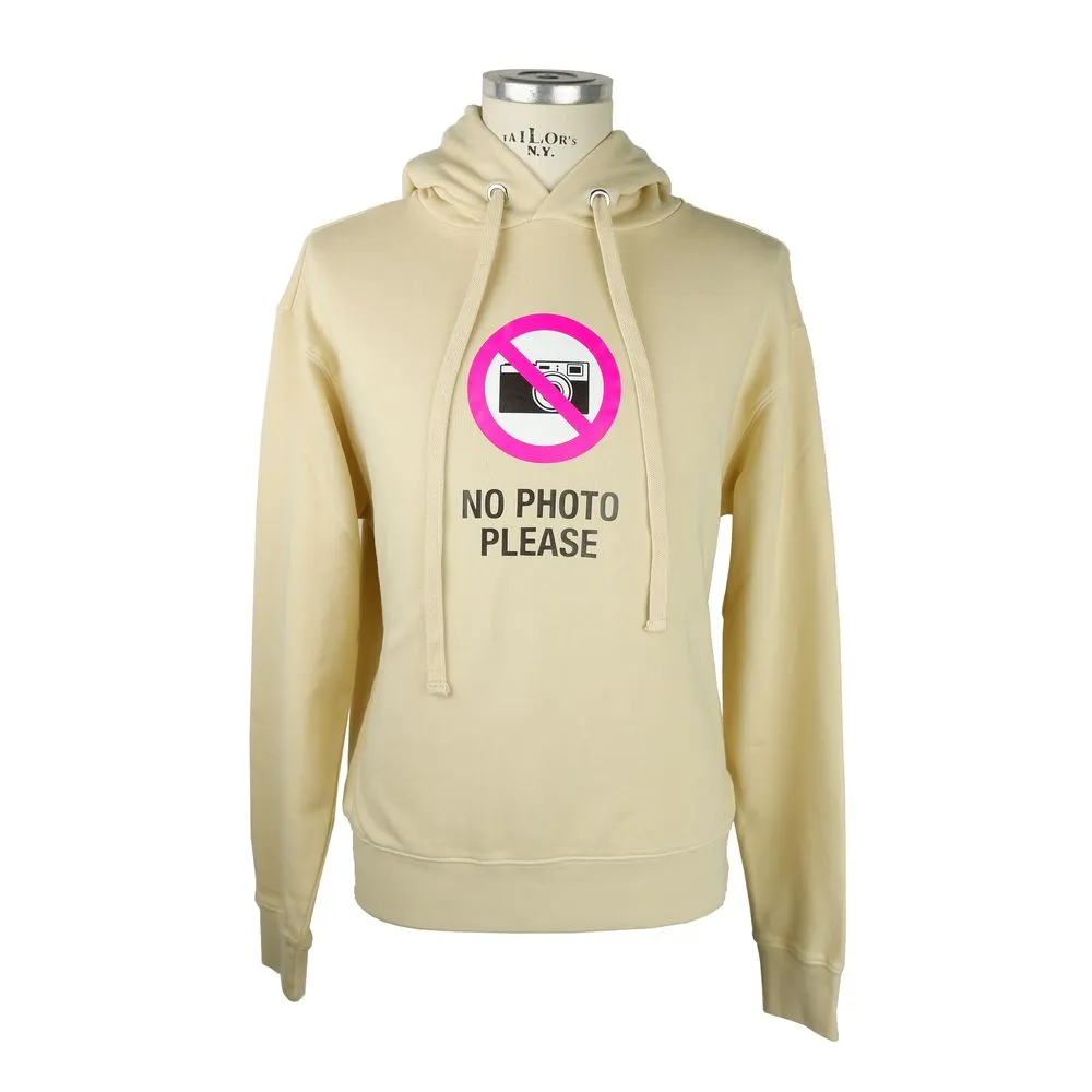 Diego Venturino Men's Classic Beige Hoodie With Signature Design