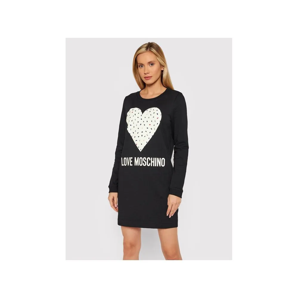 Love Moschino Women's Chic Blue Cotton Love Moschino Dress