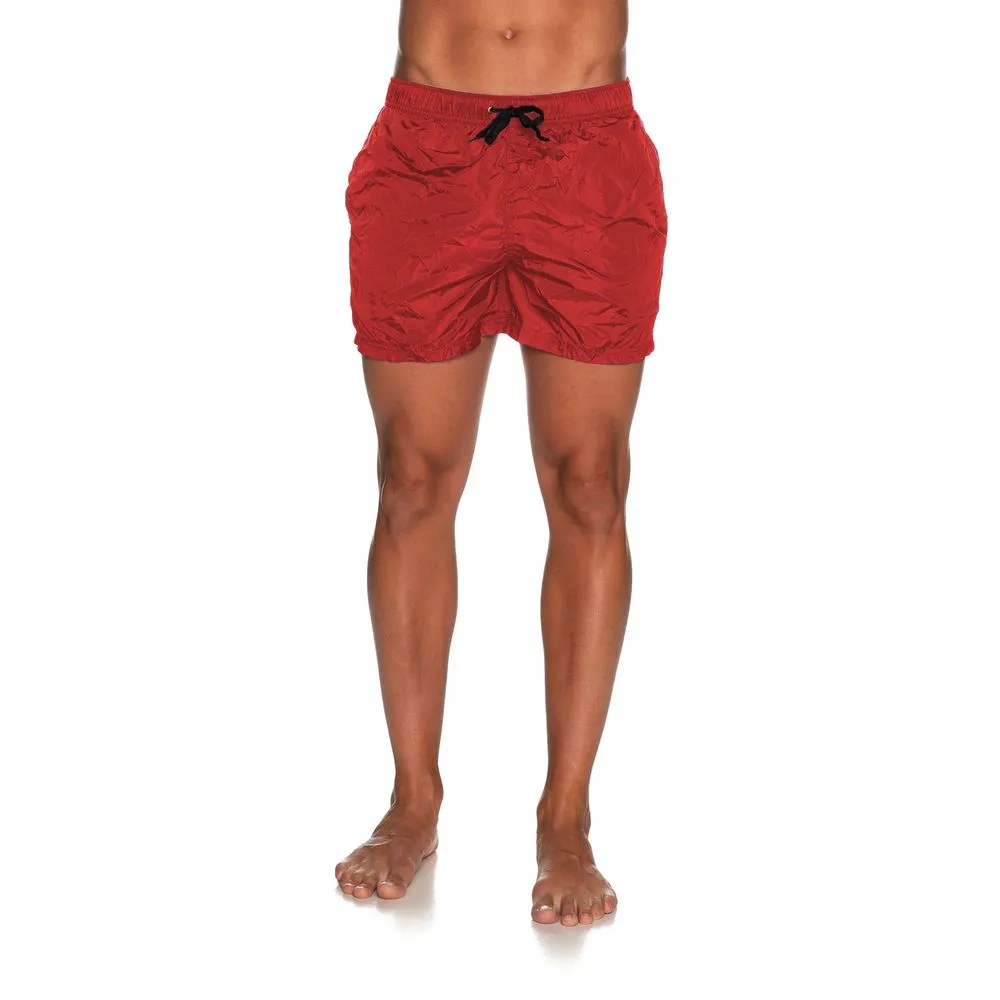 Refrigiwear Red Nylon Men Swim Short