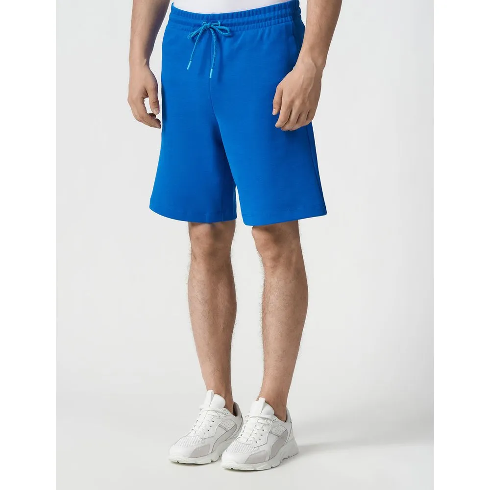 Blue Cotton Men Short