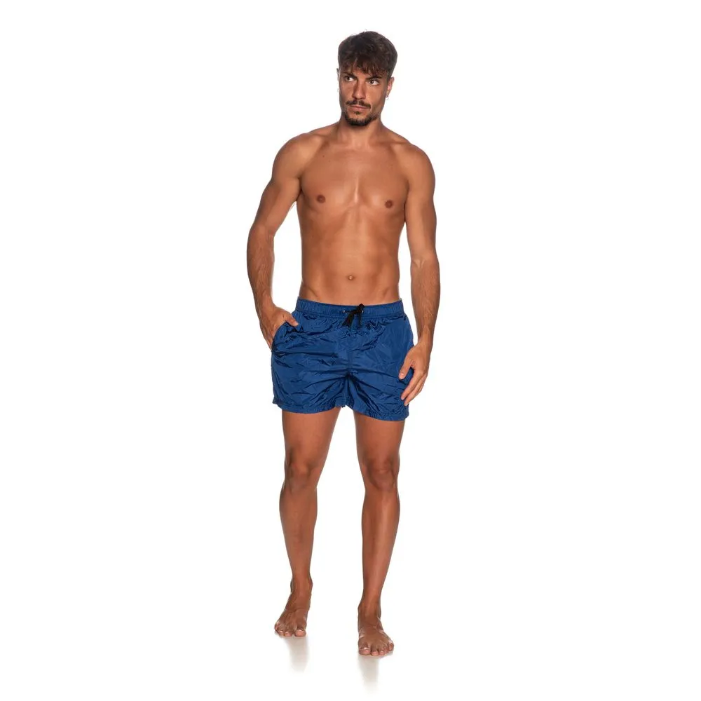 Refrigiwear Men's Blue Nylon Men's Swim Short