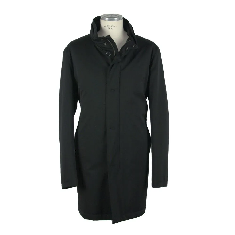 Made in Italy Men's Black Wool Men's Jacket