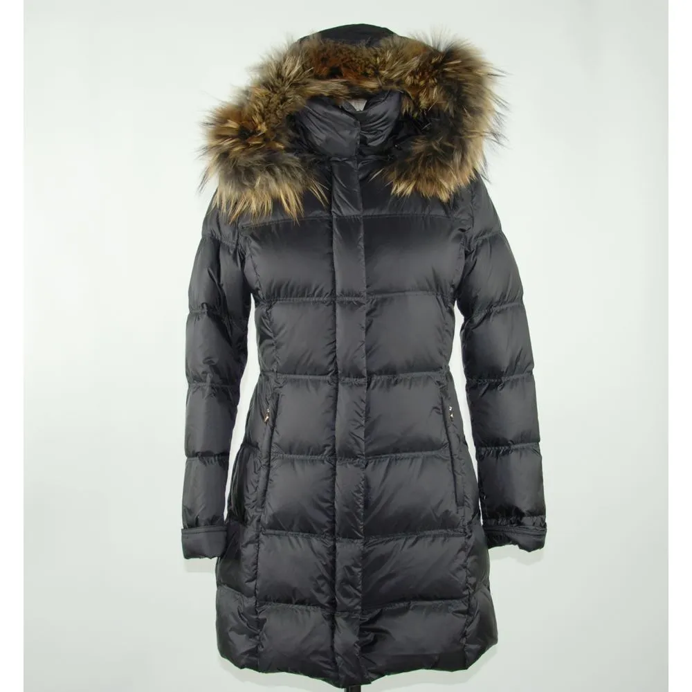 Emilio Romanelli Women's Black Polyester Women's Coat