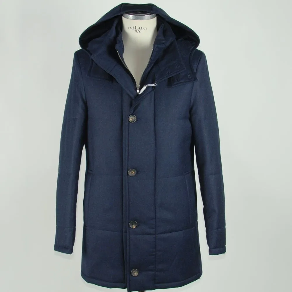 Made in Italy Men's Elegant Italian Wool-Cashmere Men's Jacket