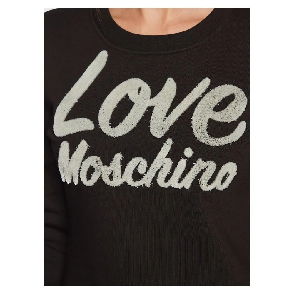 Love Moschino Women's Chic Embossed Logo Cotton Blend Dress
