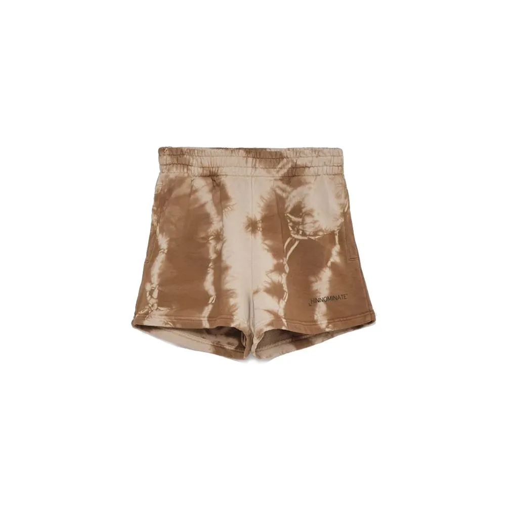 Hinnominate Women's Chic Brown Printed Cotton Shorts