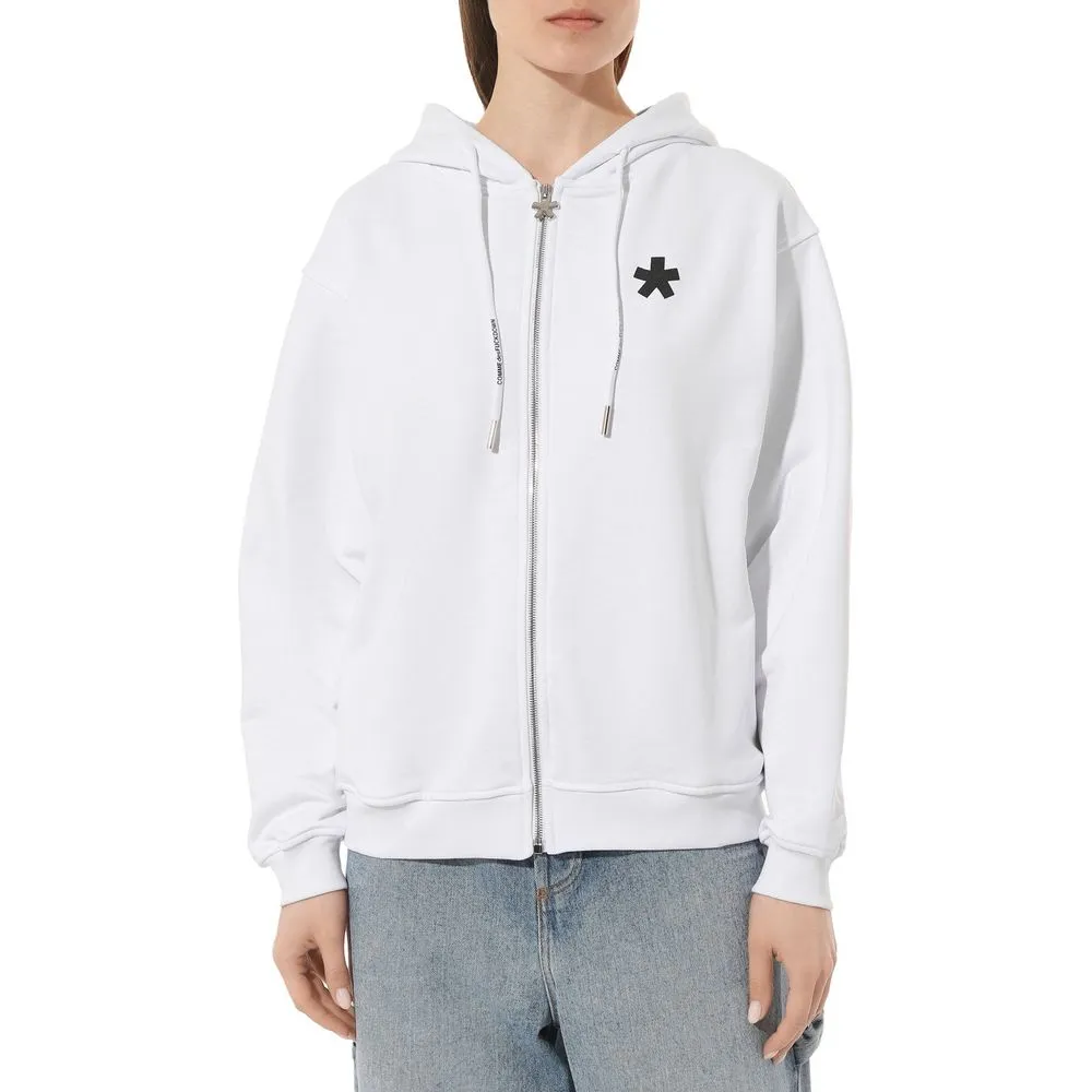 Comme Des Fuckdown Women's Chic Symbol Print Zip Hoodie