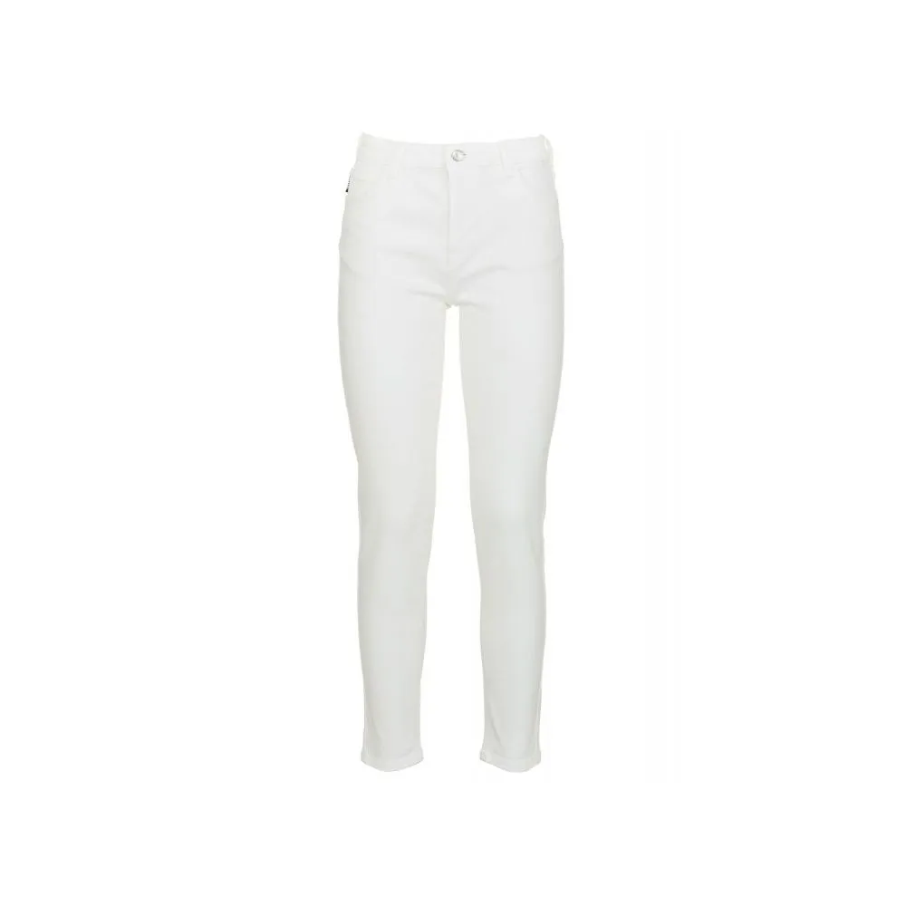 Imperfect Women's White Cotton Women's Jeans