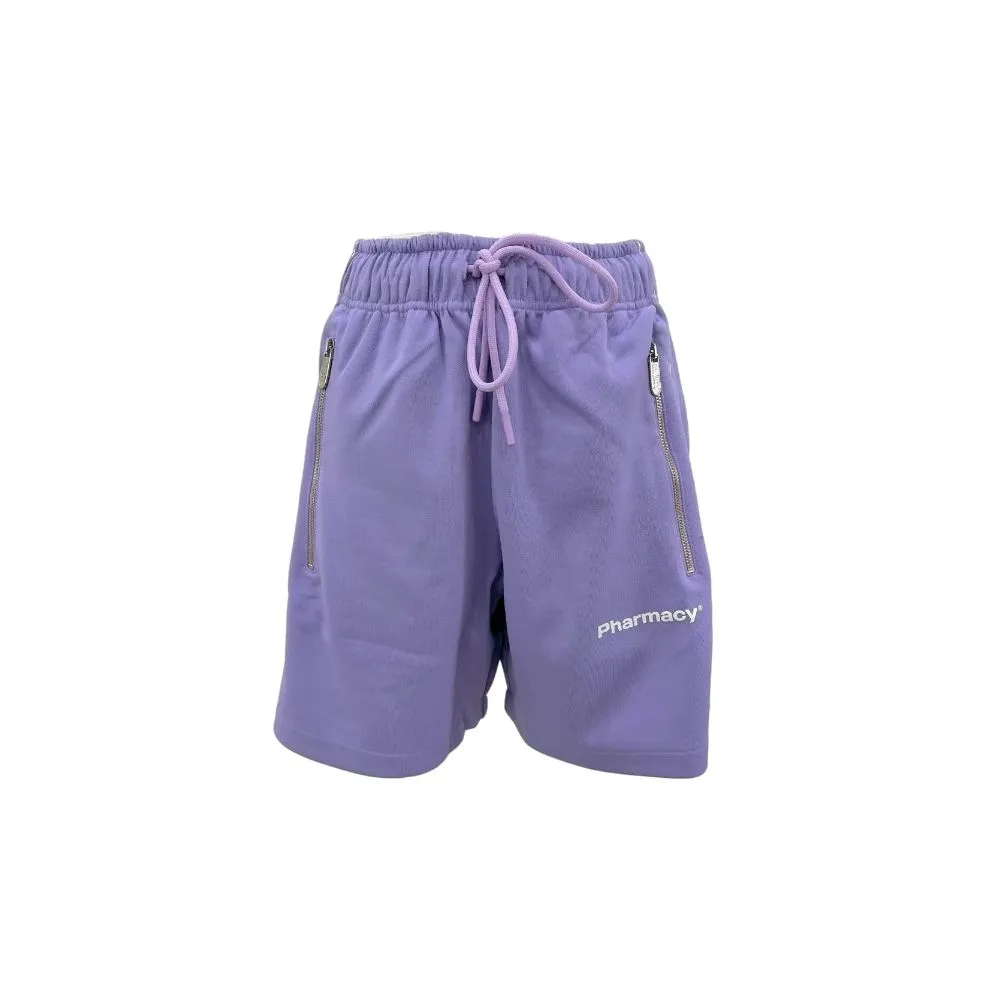 Pharmacy Industry Women's Chic Purple Bermuda Shorts with Side Stripes