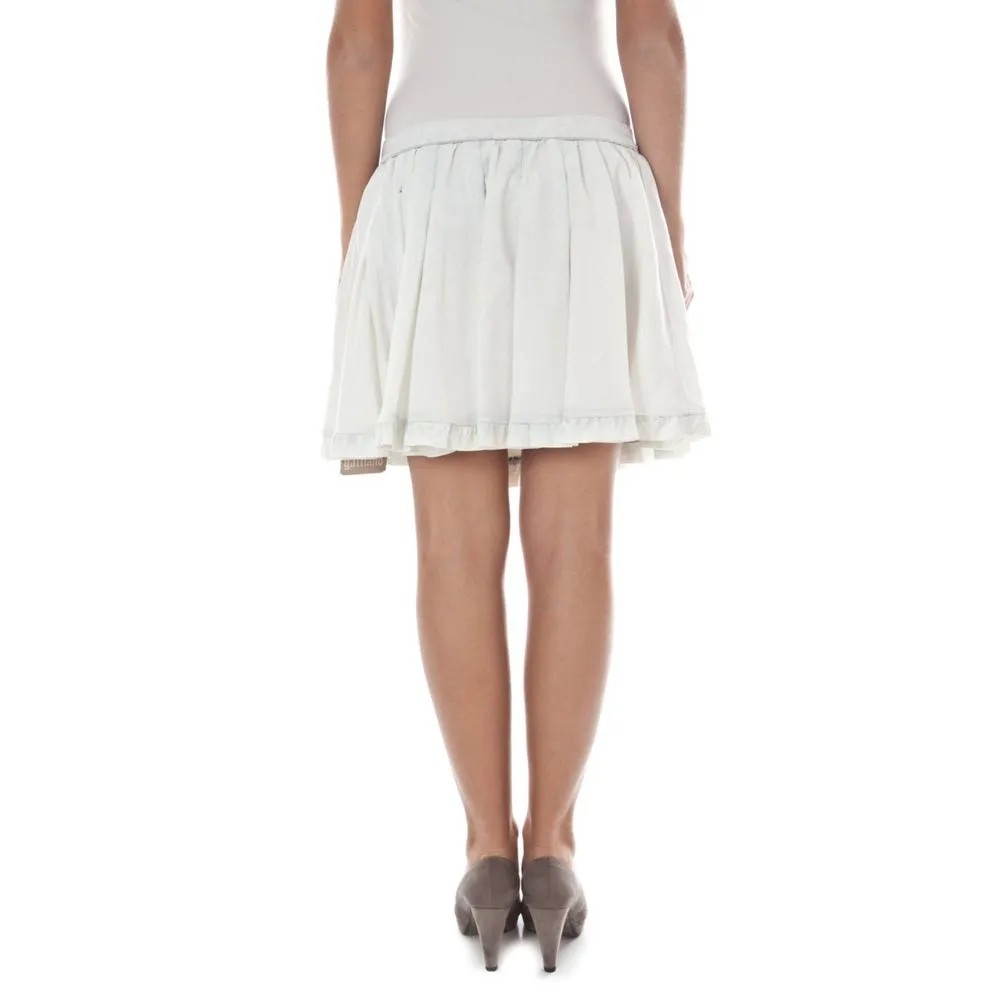 John Galliano Women's White Cotton Skirt