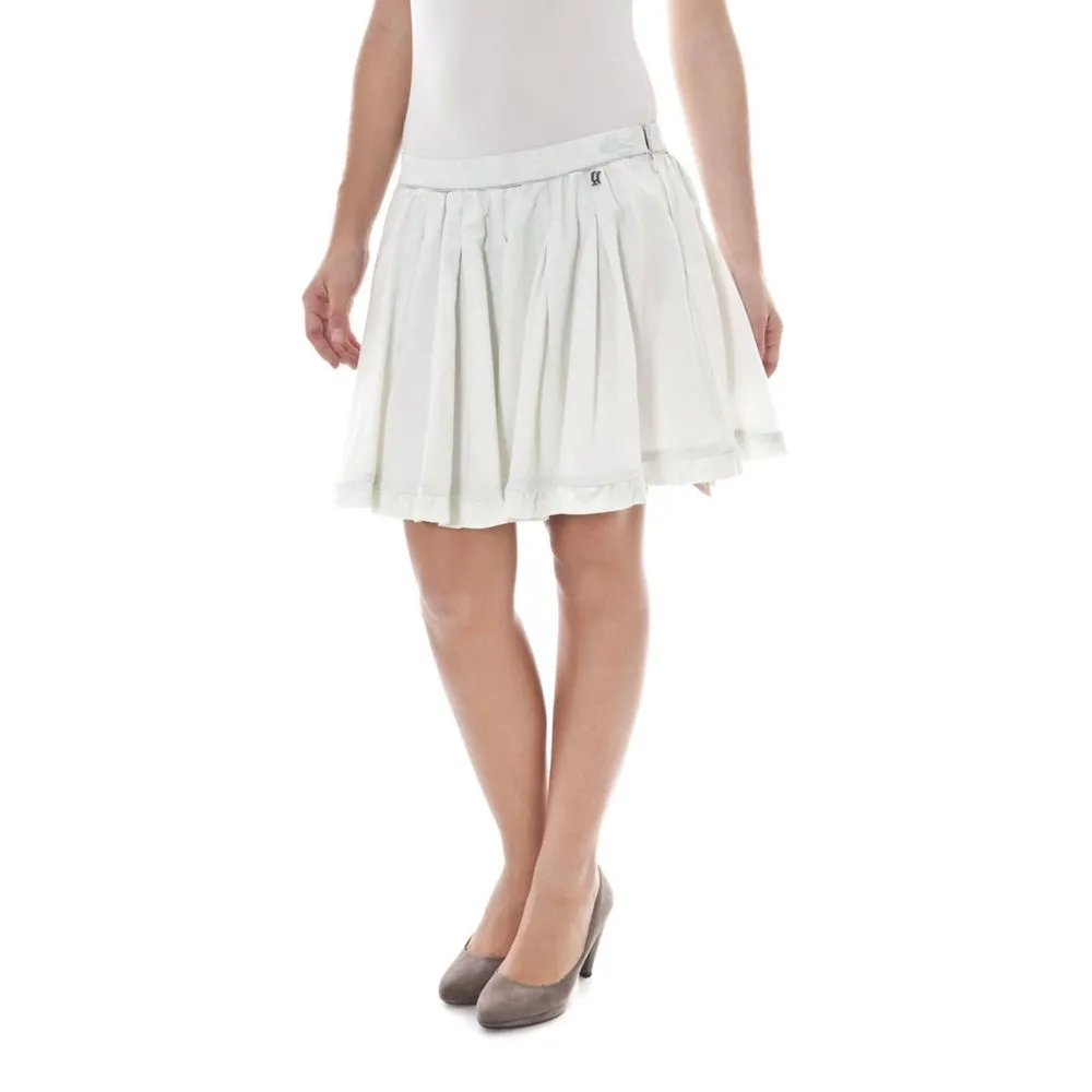 John Galliano Women's White Cotton Skirt