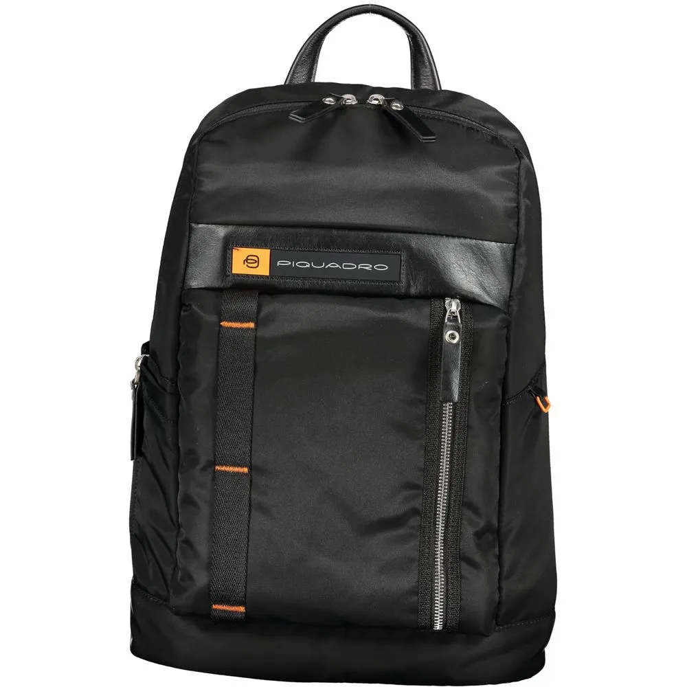 Piquadro Men's Black Nylon Backpack