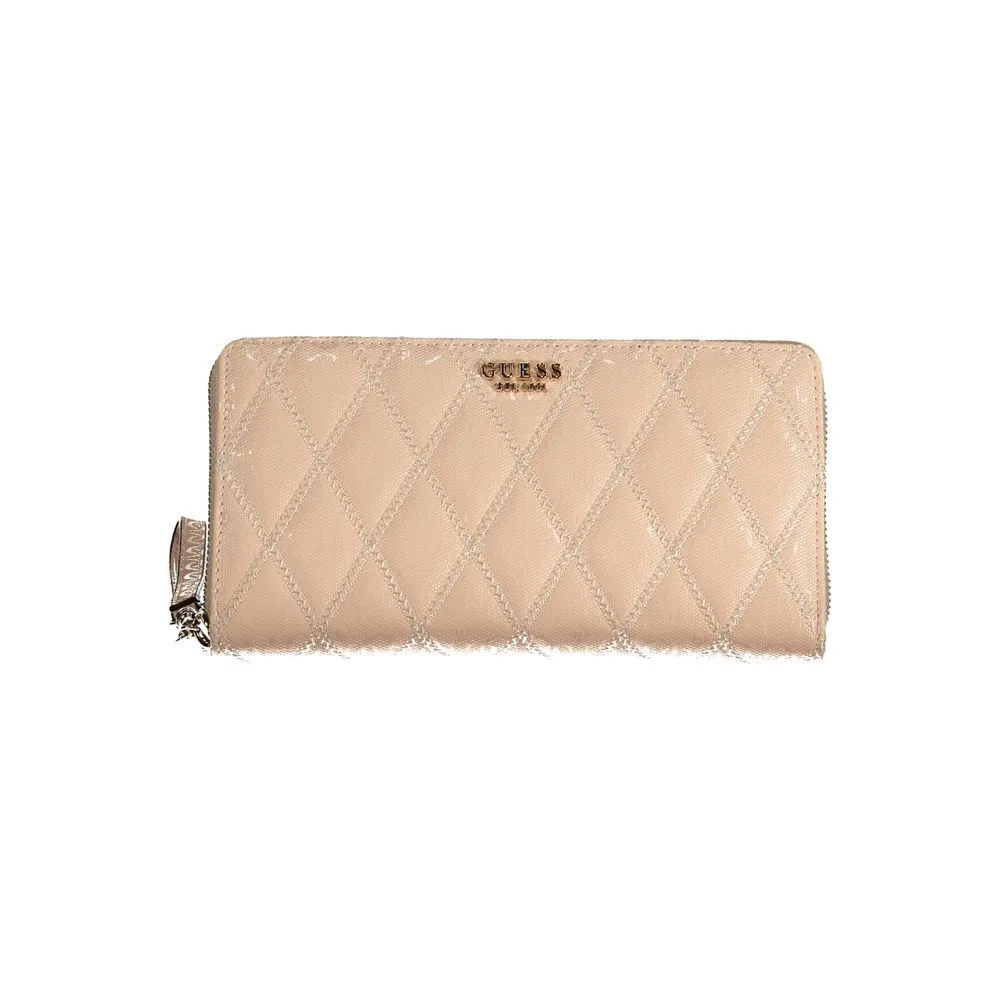 Guess Jeans Women's Pink Polyethylene Wallet