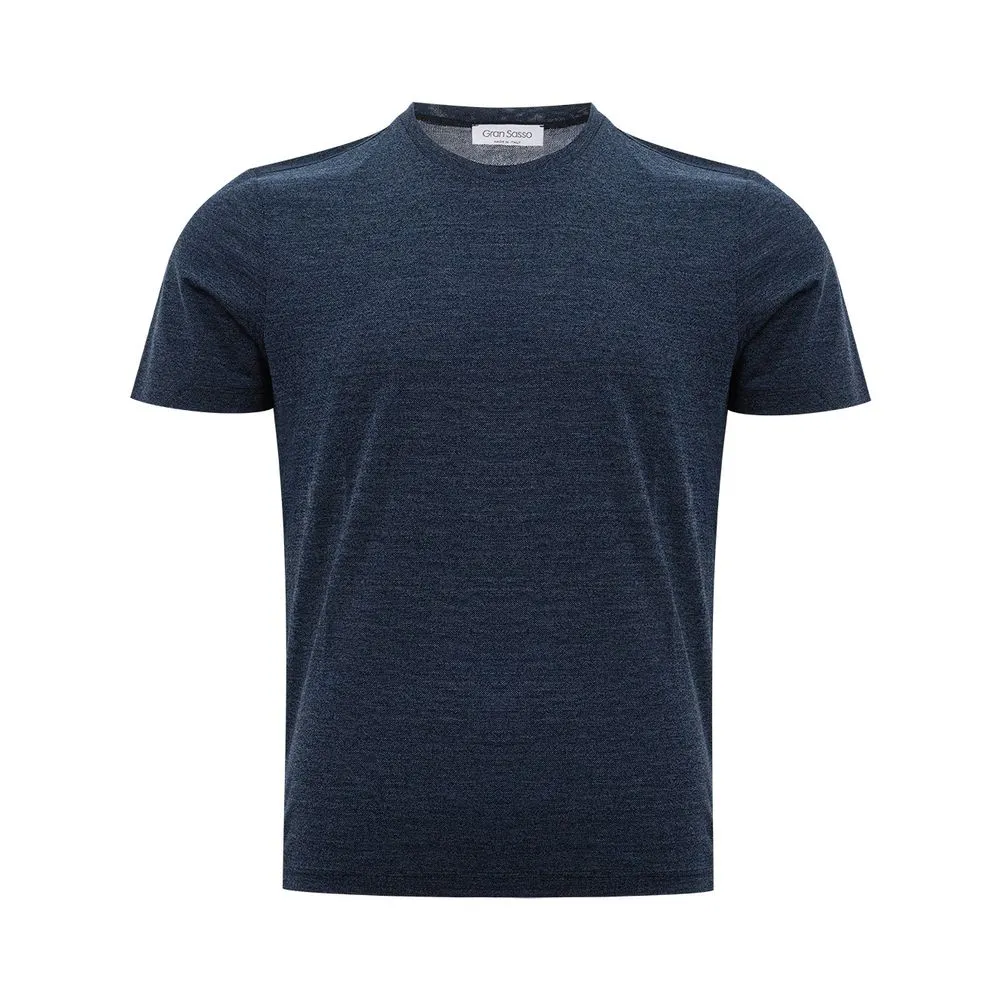 Gran Sasso Men's Elegant Blue Cotton Tee