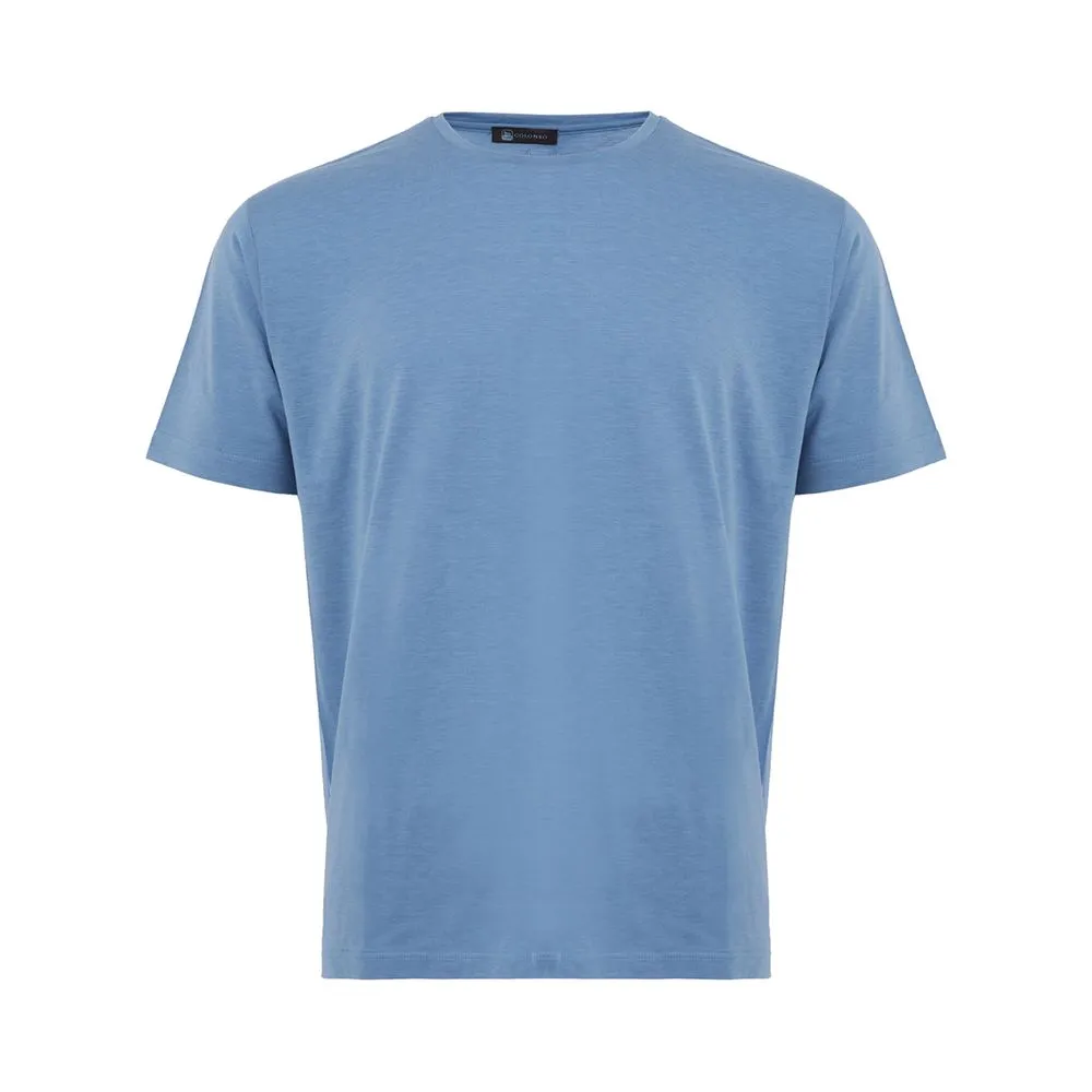 Turquoise Silk T-Shirt for the Modern Man