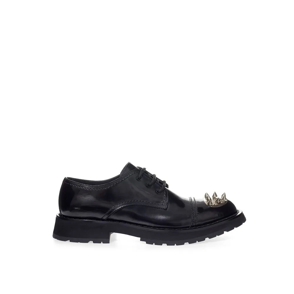 Alexander McQueen Men's Elegant Black Leather Men's Boots