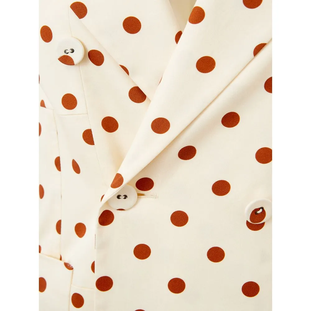 Lardini Women's Elegant Beige Cotton Suit for the Modern Woman