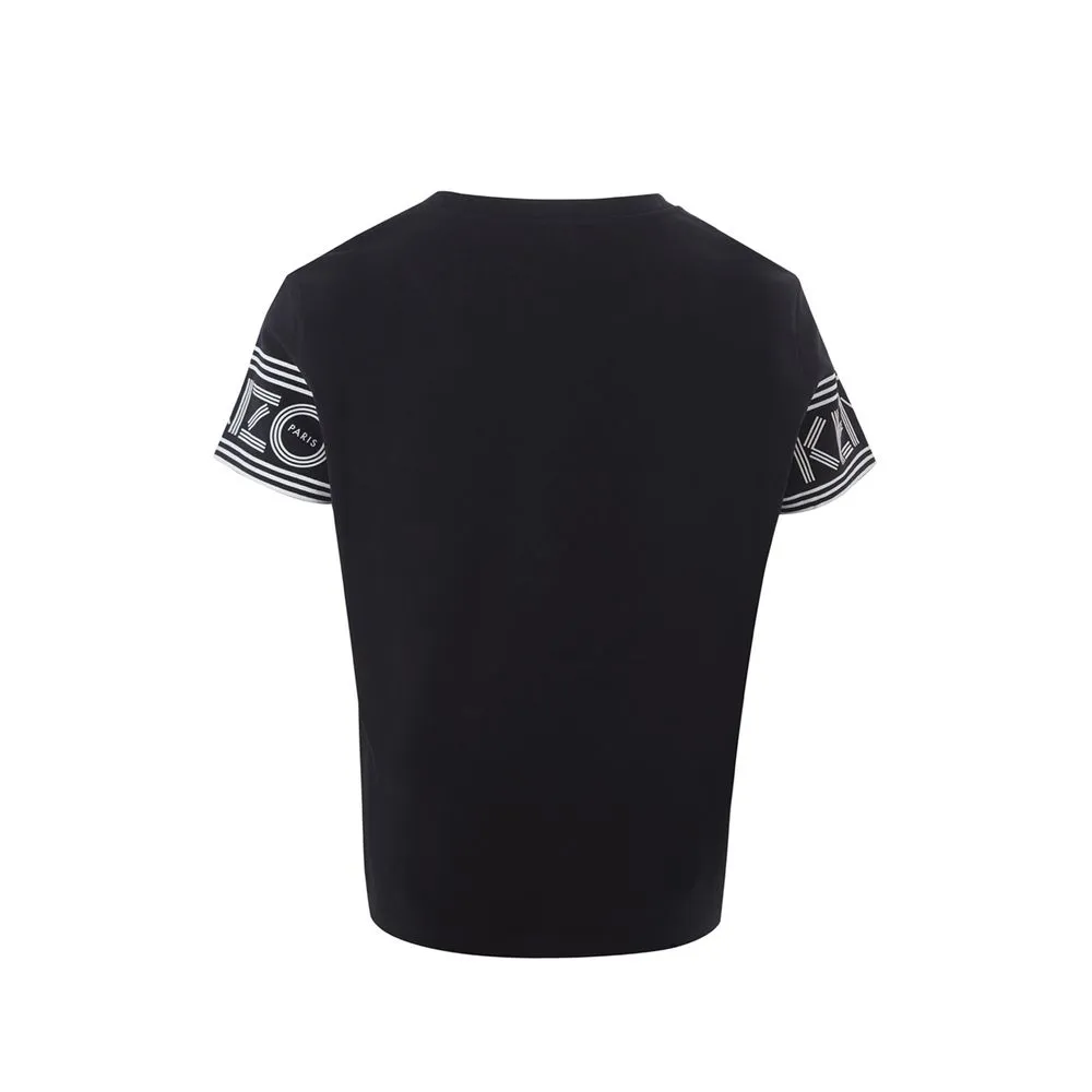 Kenzo Women's Elegant Black Cotton Top for Sophisticated Style