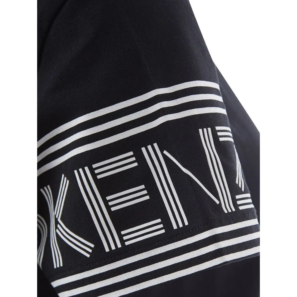 Kenzo Women's Elegant Black Cotton Top for Sophisticated Style