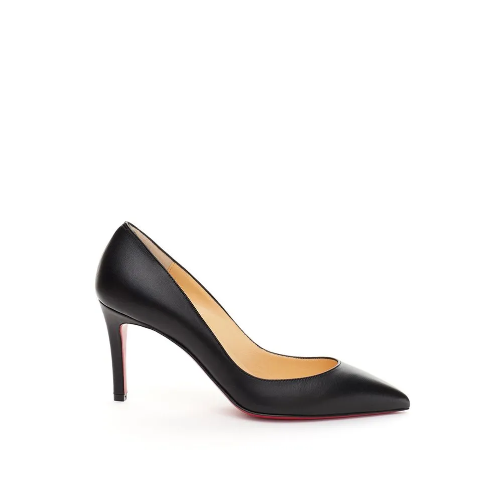 Christian Louboutin Women's Elegant Black Leather Pumps