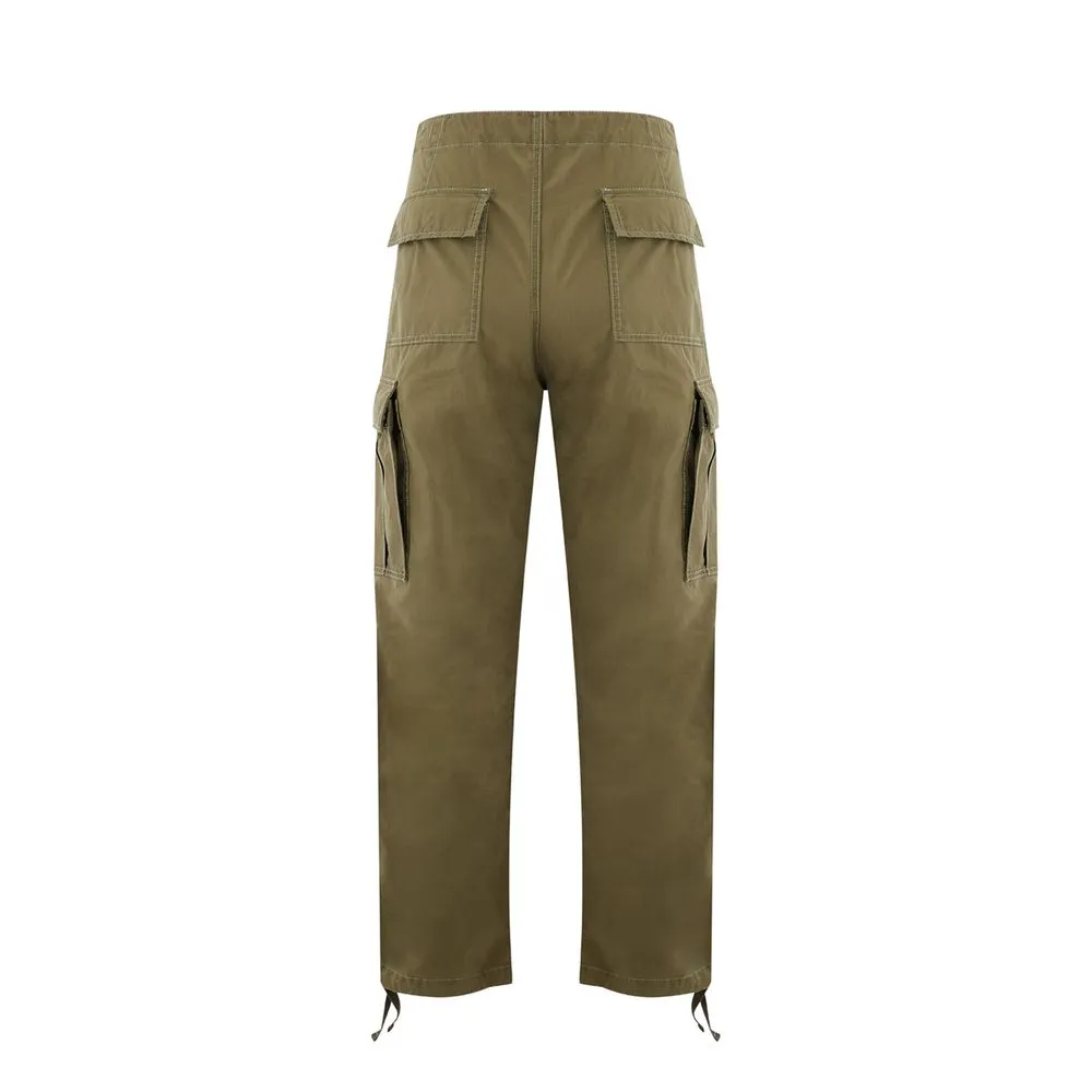 Tom Ford Men's Elegant Green Cotton Trousers