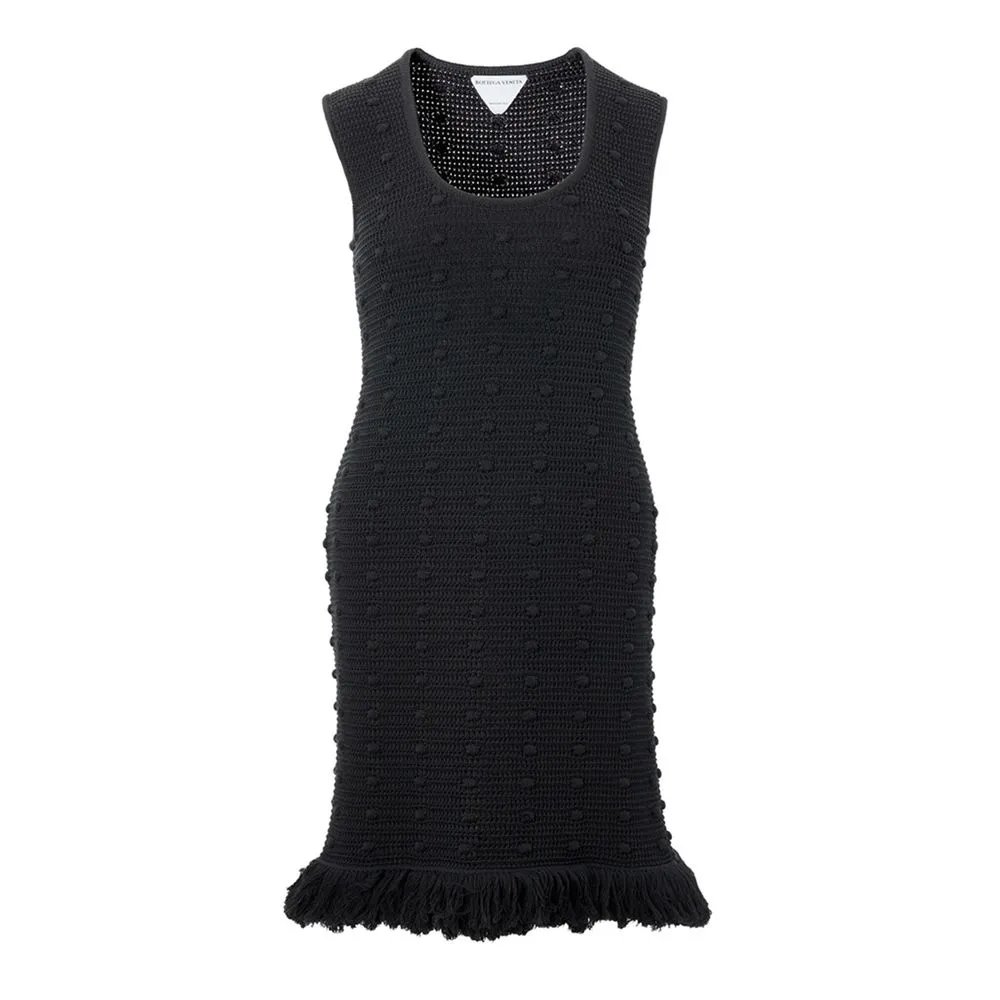 Bottega Veneta Women's Elegant Black Cotton Suit for Sophisticated Women