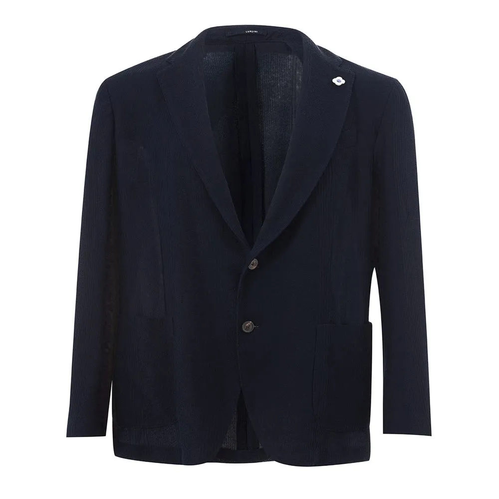 Lardini Men's Elegant Cotton Blue Jacket for Men