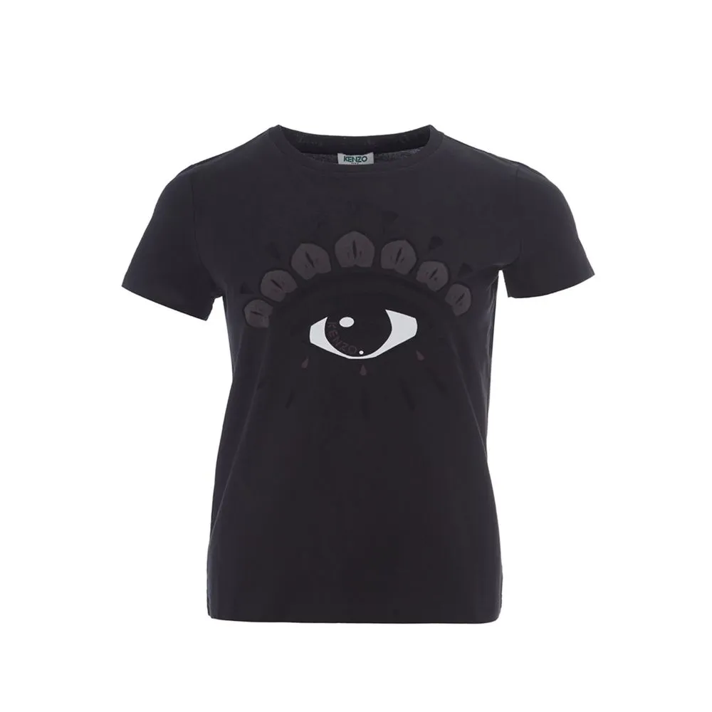 Kenzo Women's Elegant Black Cotton Top for Women
