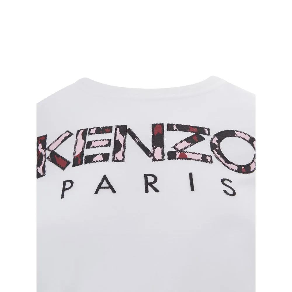 Kenzo Women's Elegant White Cotton Kenzo T-Shirt