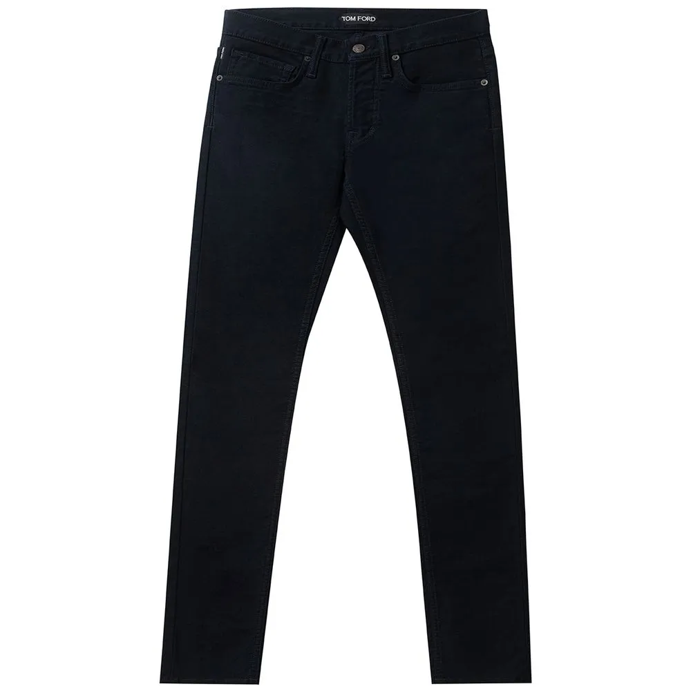 Tom Ford Men's Elegant Cotton Blue Pants for Men