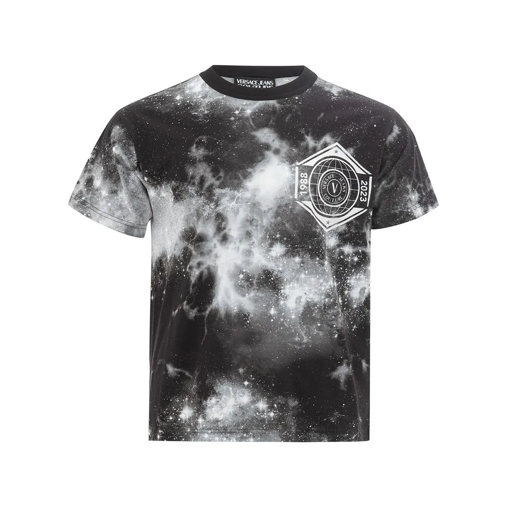 Versace Jeans Men's Sleek Black Versace Jeans Cotton T-Shirt