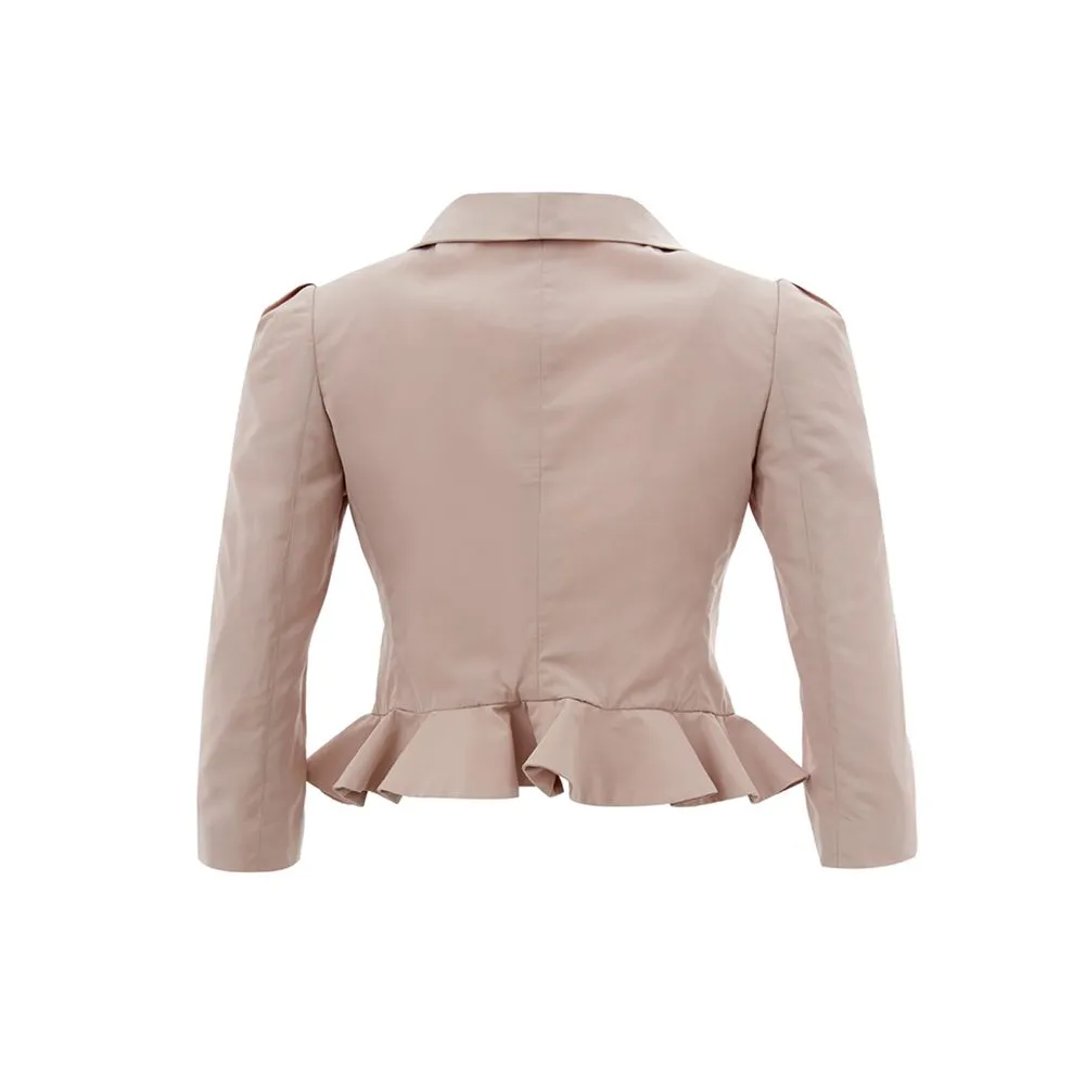 Lardini Women's Elegant Cotton Blazer in Pink